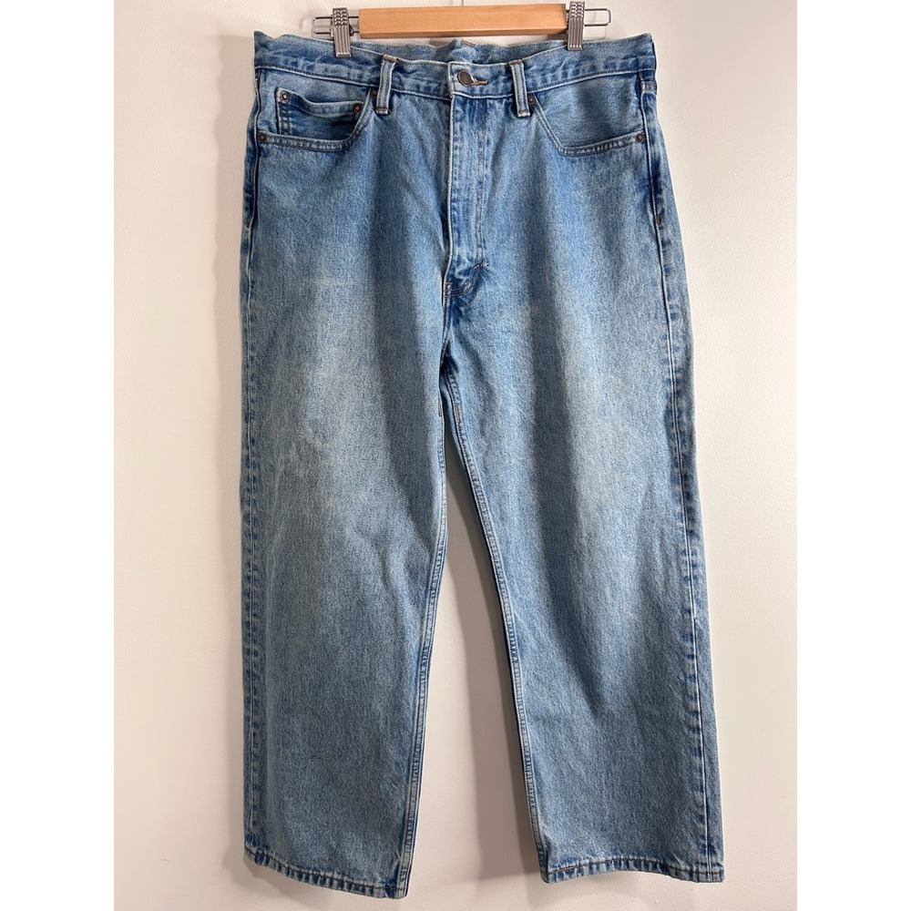 Vintage Levis BAGGY Big E‎ Jeans Mens 36x30 Light Wash Blue Skater Streetwear